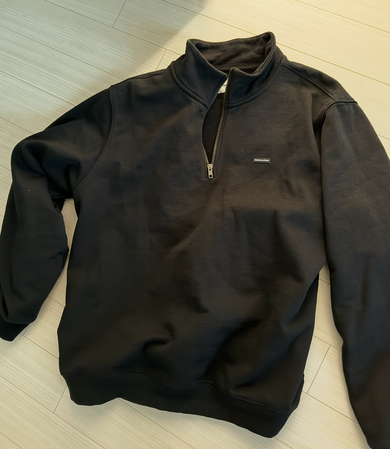 MUSINSA | thisisneverthat T.N.T. Classic HDP Half Zip Sweatshirt Black