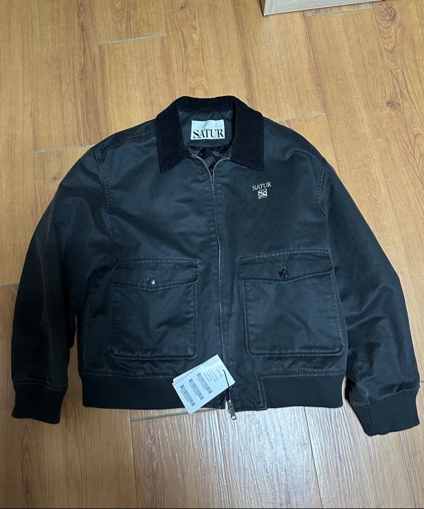 MUSINSA公式 | SATUR Marron A-2 Blue Jacket Black