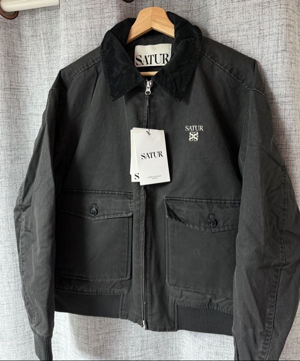 MUSINSA公式 | SATUR Marron A-2 Blue Jacket Black