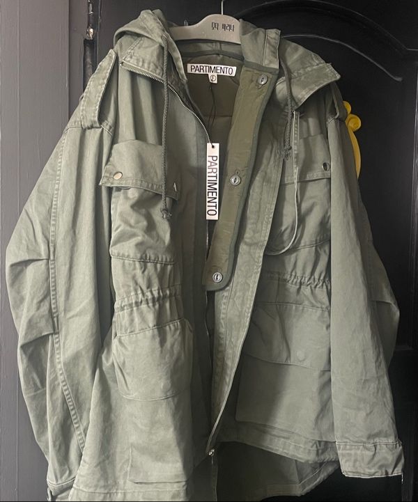 MUSINSA | PARTIMENTO WOMEN 2 IN 1 Washed M65 Field Jacket_Khaki Green