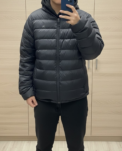 MUSINSA公式 | THE COLDEST MOMENT TCM mini logo raglan light puffer