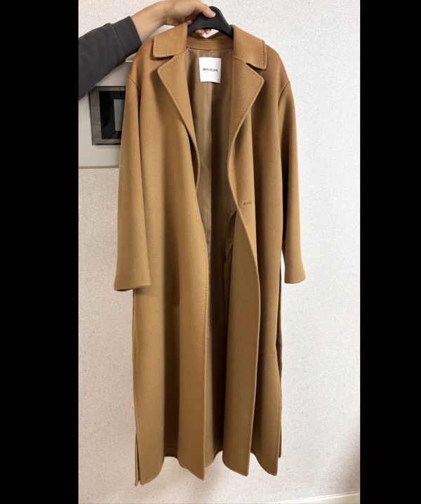 MUSINSA公式 | MALOUPE 6510 カシミヤロングコート (キャメル)