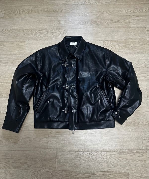 MUSINSA公式 | INDUST キルティングファイヤーマンレザージャケット_