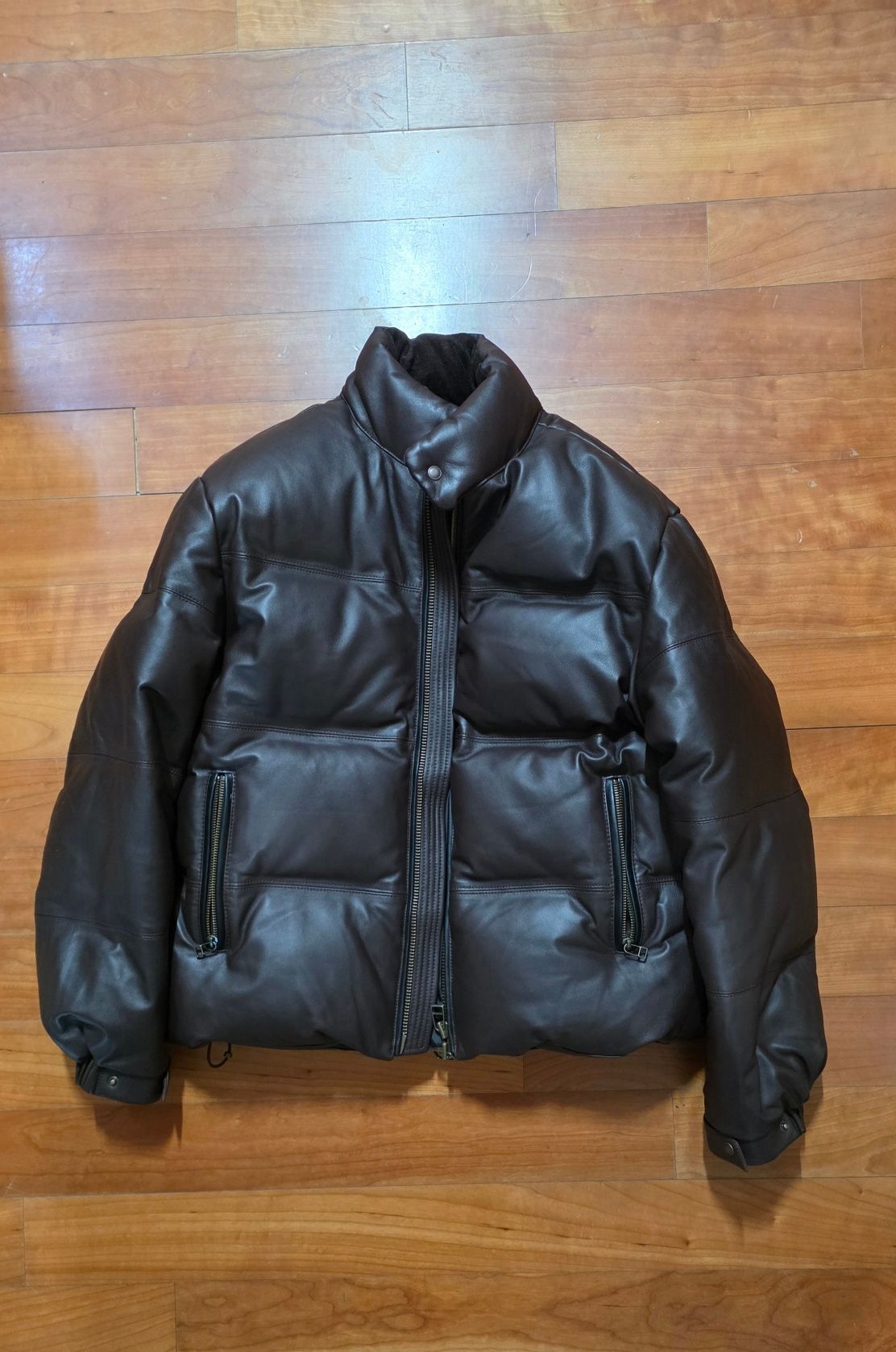 MUSINSA | FRIZMWORKS SNOWDON LAMBSKIN DOWN JACKET _ BROWN