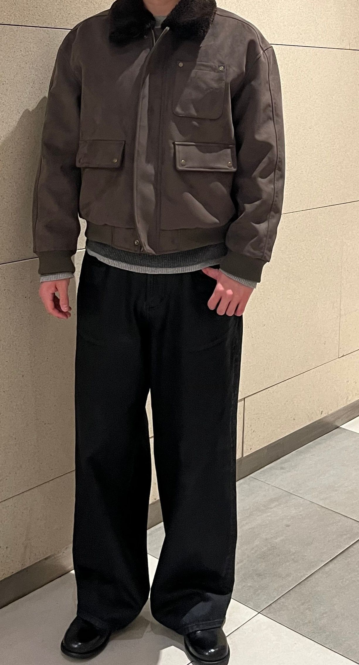 MUSINSA公式 | SATUR シンセティックスエードブルゾンジャンパー