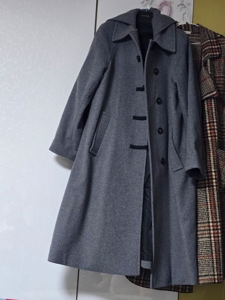 MUSINSA公式 | LEATHERY カシミヤメルトンダッフルフードパーカー