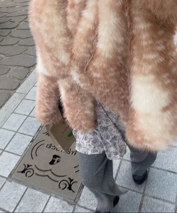 MUSINSA公式 | FUNFROMFUN Bambi Fur Jacket, Brown