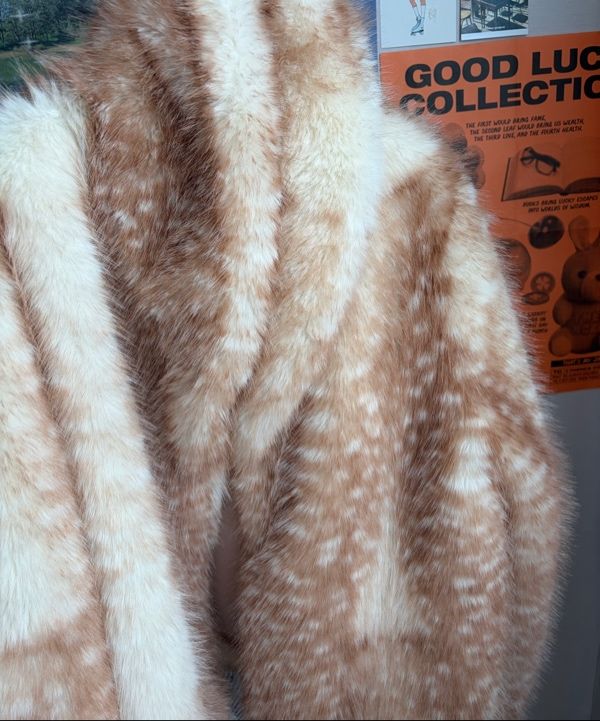MUSINSA公式 | FUNFROMFUN Bambi Fur Jacket, Brown