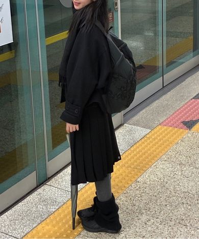 MUSINSA公式 | COLOCYNTH Fade Flower Backpack Black