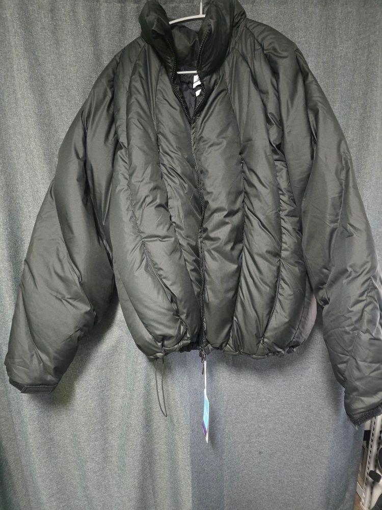 MUSINSA公式 | ANGLAN Iconic Balloon-Panel Down Jacket - Black