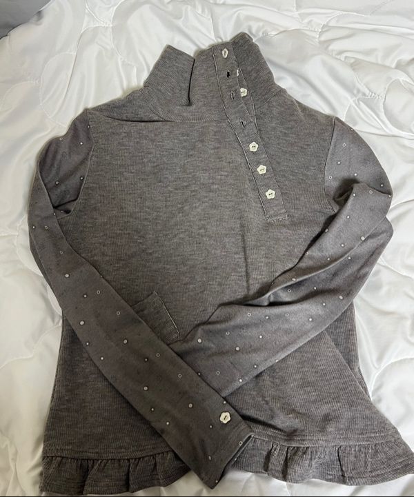 MUSINSA | HUG YOUR SKIN Flower Button Polo Top (Brown)