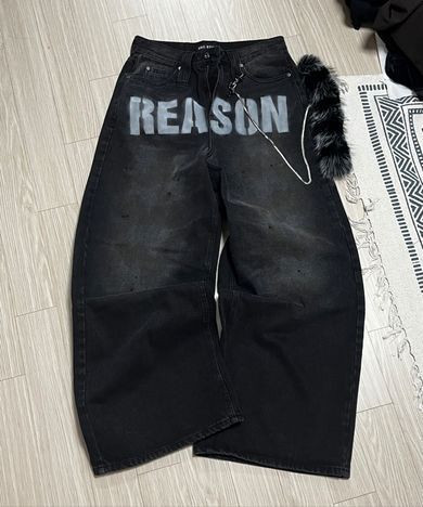 MUSINSA公式 | ESC STUDIO No reason denim pants (black)
