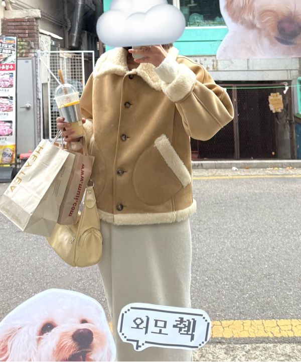 MUSINSA公式 | GENERAL IDEA シアリングカラームートンコート