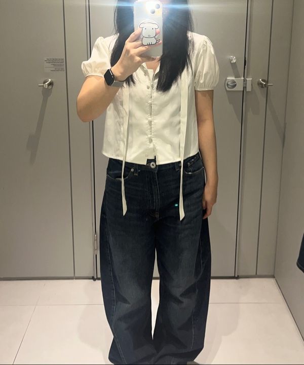 MUSINSA公式 | MUSINSA STANDARD WOMAN ウィメンズドットパフスリーブ
