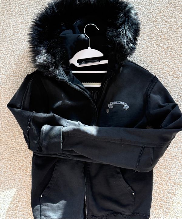 BADBLOOD Fur Hooded Zip-Up 【Black】 MUSINSA | BADBLOOD Low Edge Detachable Fur Hooded Zip-Up Slim Fit