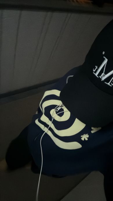 MUSINSA公式 | AMOU Molly Hoodie Zip Up NAVY