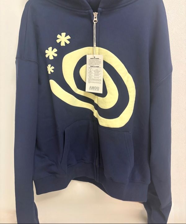 MUSINSA | AMOU Molly Hoodie Zip Up NAVY