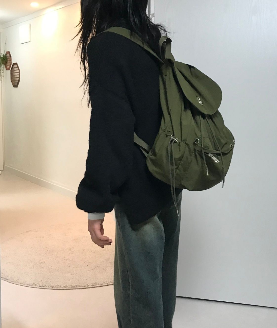 MUSINSA公式 | BLACK PURPLE ナナフリップバックパック Nana Flip Bag_