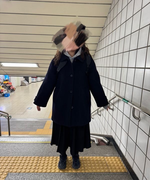 MUSINSA公式 | GENERAL IDEA ウールバルマカンハーフコート[NAVY