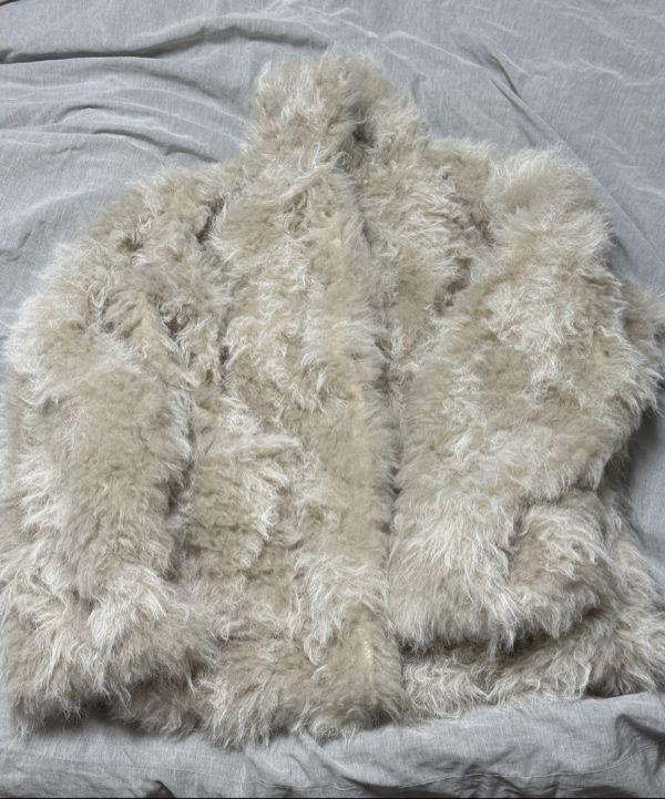 MUSINSA公式 | CERRIC MIXED FUR JACKET / IVORY