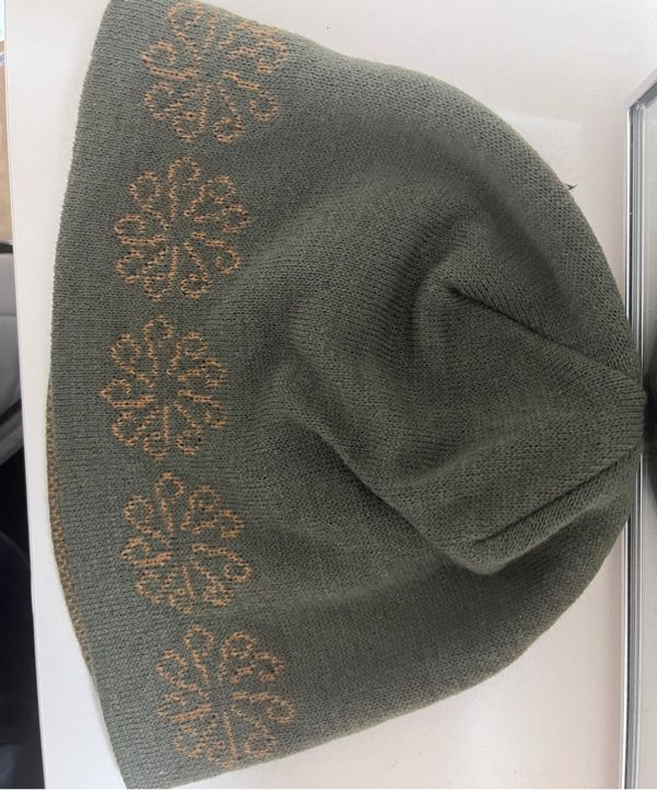 MUSINSA | 9999ARCHIVE Linking Flower Jacquard Beanie