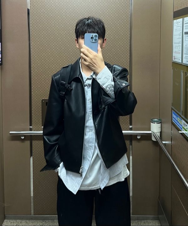 MUSINSA | MUSINSA STANDARD Synthetic Leather Oversized Single