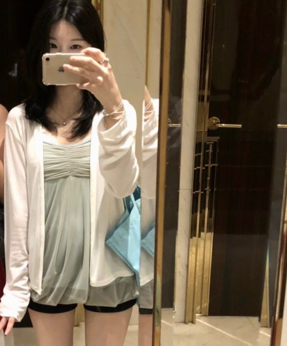 MUSINSA | LOSESLEEPOVER Mesh Fluff Mini Top *Sage Mint