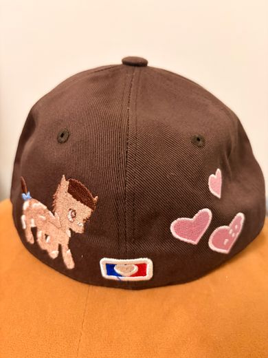 MUSINSA | THEMUSEUMVISITOR PONY EMBROIDERY CAP (BROWN)