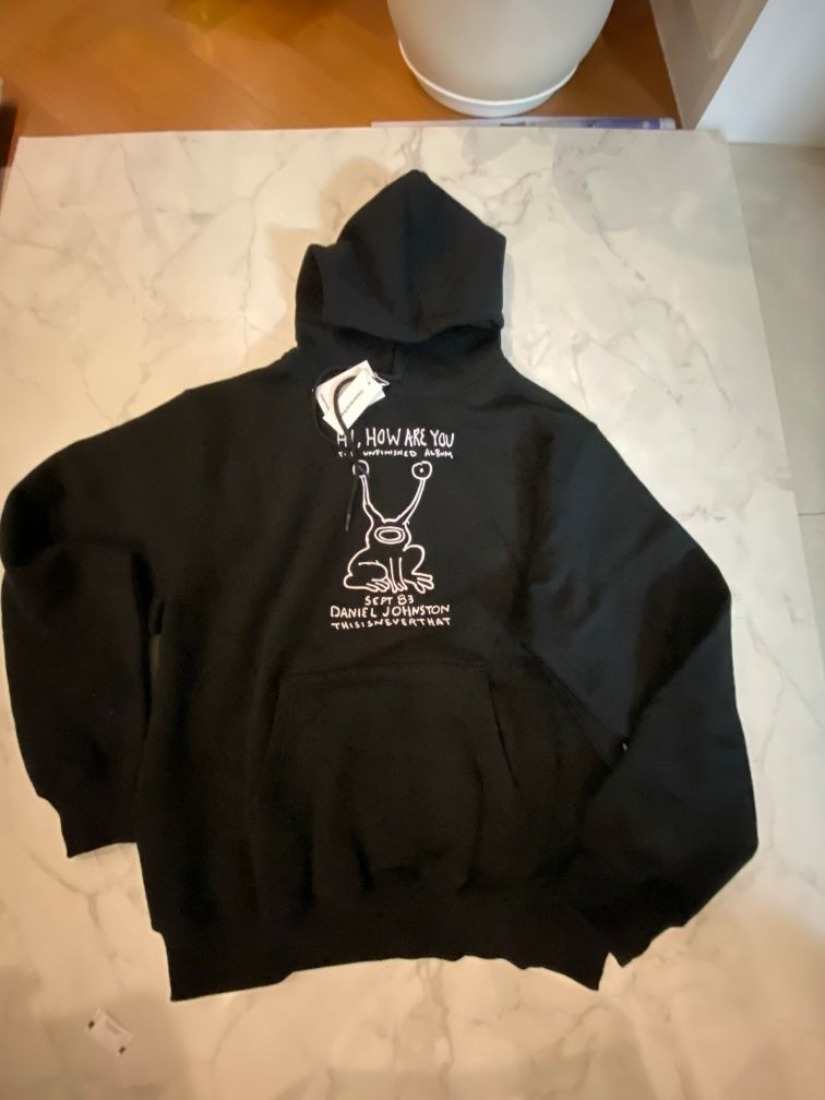 MUSINSA | thisisneverthat TNT Daniel Johnston Frog Hoodie Black