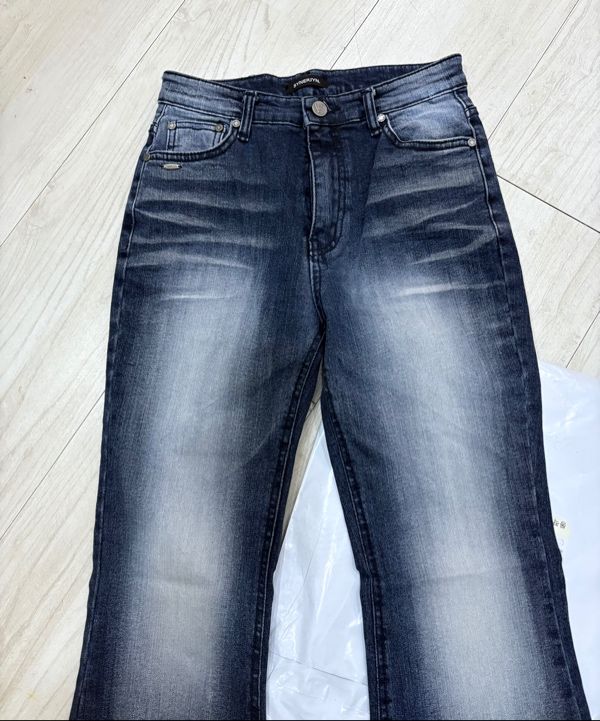 MUSINSA | SYNERJYN DUST WASHING DENIM PANTS BLUE