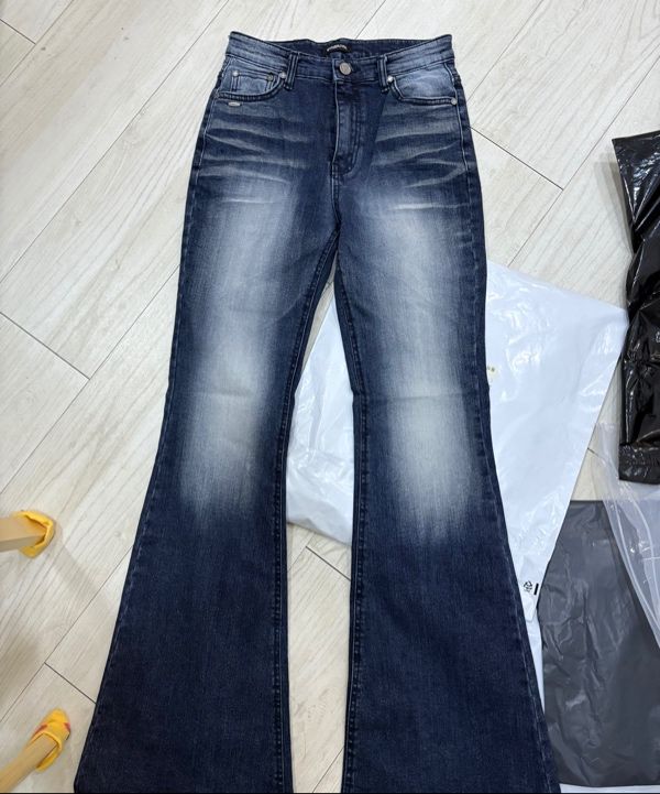 MUSINSA | SYNERJYN DUST WASHING DENIM PANTS BLUE