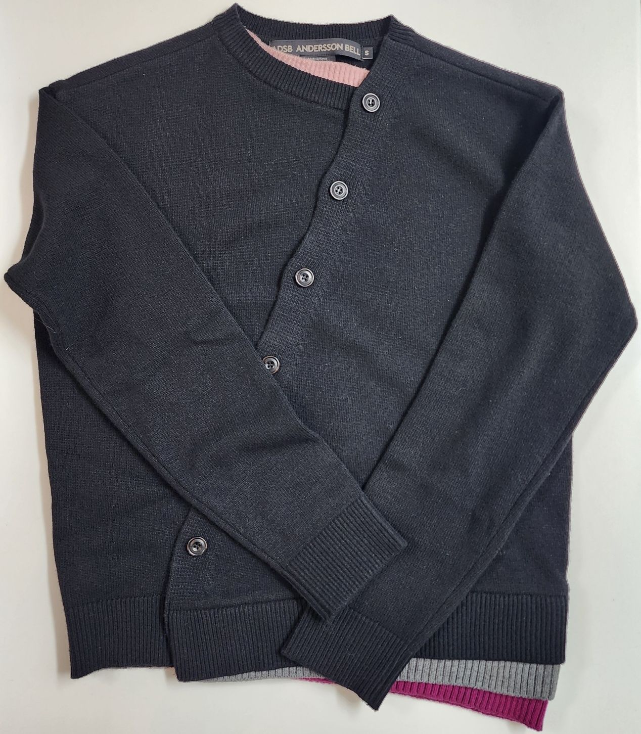 MUSINSA公式 | ANDERSSON BELL LAYERED CARDIGAN atb1433m(BLACK)