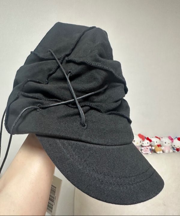 MUSINSA公式 | FLAREUP Soi Draped Cap (FL-743_Black)