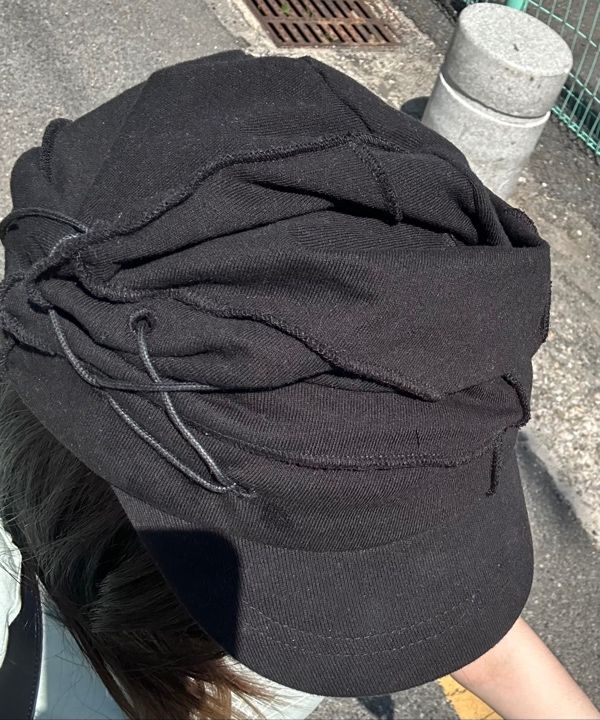 flareup Soi Draped Cap チャコール MUSINSA | FLAREUP Soi Draped Cap (FL-743_Black)