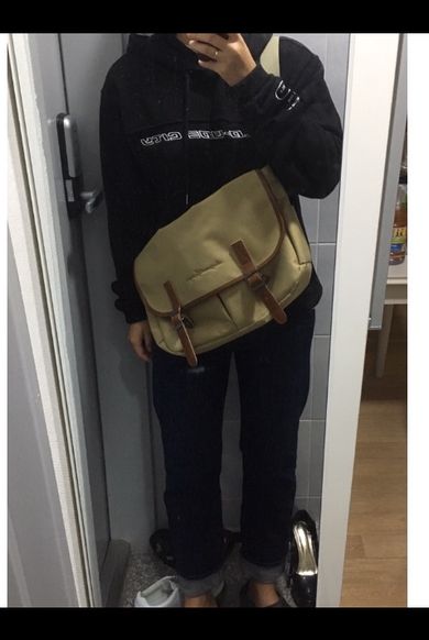 PEEPS_[Peeps] Hipster messenger bag black