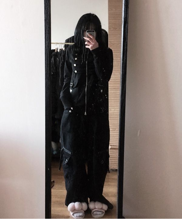 MUSINSA | LUVISTRUE EL PIRATE HOOD ZIP UP(BLACK)