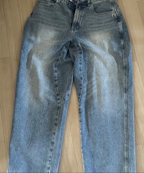 パンツ AAKAM Stitched Baggy Denim Pants (Blue) MUSINSA | AAKAM Stitched Baggy Denim Pants (Blue)