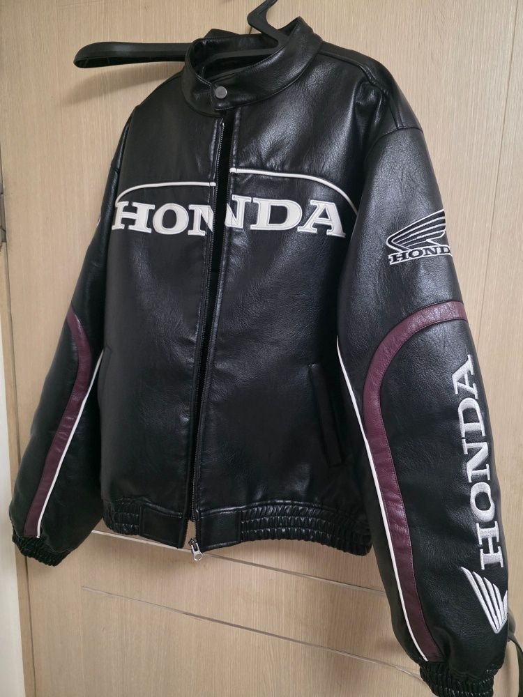 MUSINSA公式 | PHYPS MOTORCYCLE Engineered Leather Racing Jacket Black
