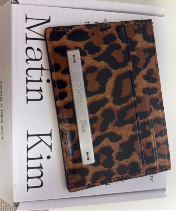 MUSINSA | MATIN KIM LEOPARD VINTAGE CARD WALLET IN BROWN