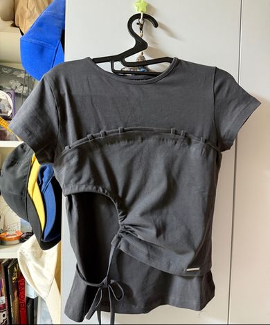MUSINSA公式 | MISEKI SEOUL ストリングシャーリング半袖チャコール