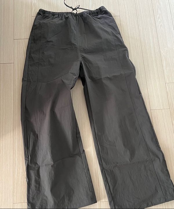 MUSINSA公式 | THE COLDEST MOMENT TCM mini logo nylon pants (brown)