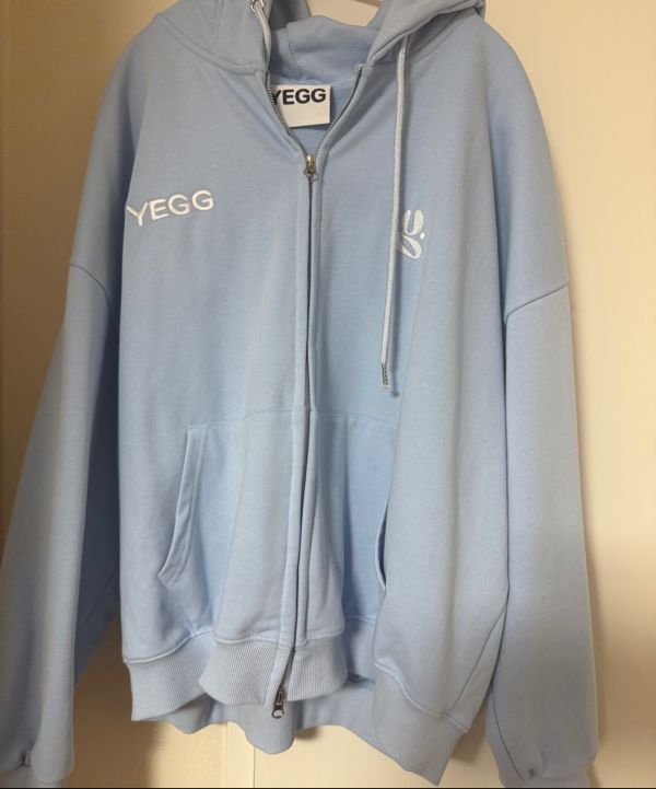MUSINSA | YEGG Wing Hoodie Sky Blue