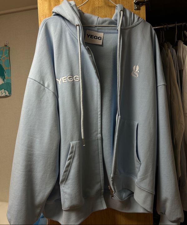 MUSINSA | YEGG Wing Hoodie Sky Blue