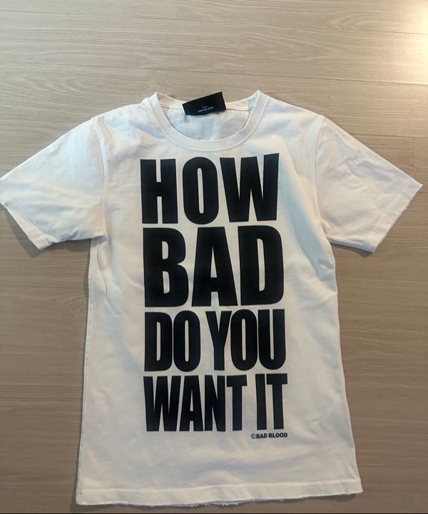 MUSINSA | BADBLOOD DO YOU WANT IT Short Sleeve T-Shirt - White