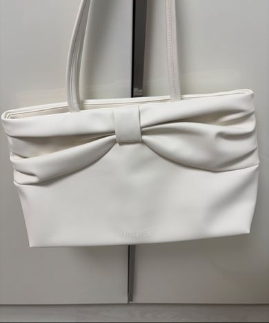 MUSINSA公式 | FORUSRING Ribbon dot bag (white)