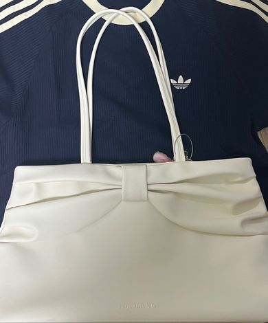 MUSINSA公式 | FORUSRING Ribbon dot bag (white)