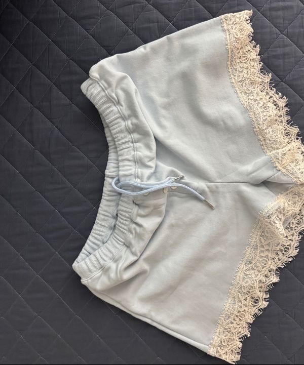 MUSINSA | ASURA LACE JERSEY SHORTS (SKY BLUE)