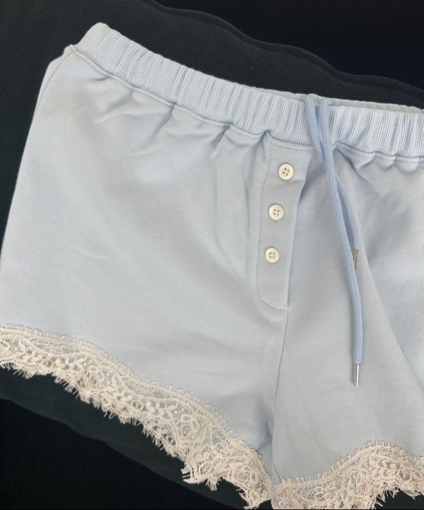 MUSINSA | ASURA LACE JERSEY SHORTS (SKY BLUE)