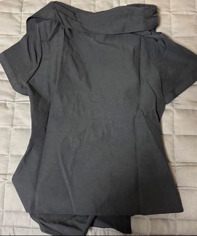 MUSINSA公式 | MISEKI SEOUL High neck shirring button shirt BLACK