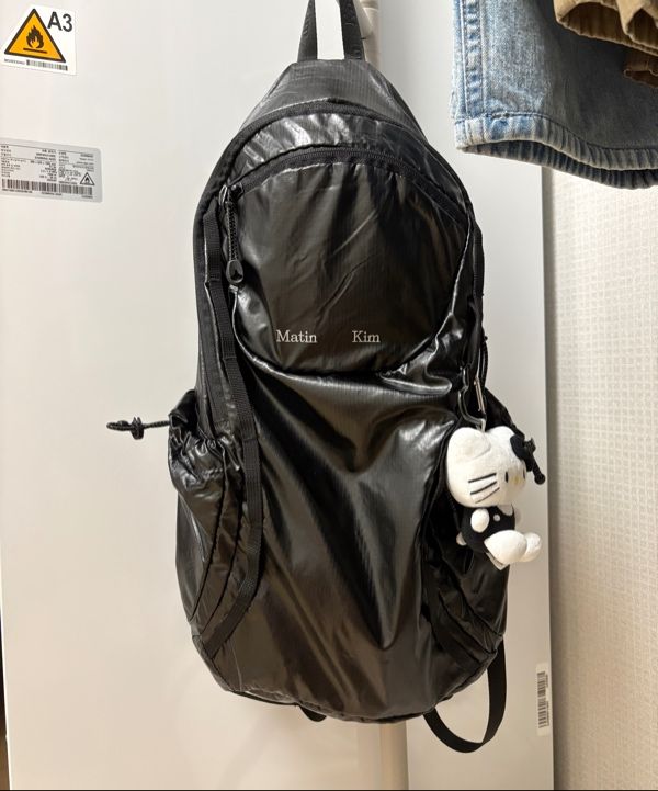 MUSINSA | MATIN KIM MATIN AIRY BACKPACK IN BLACK
